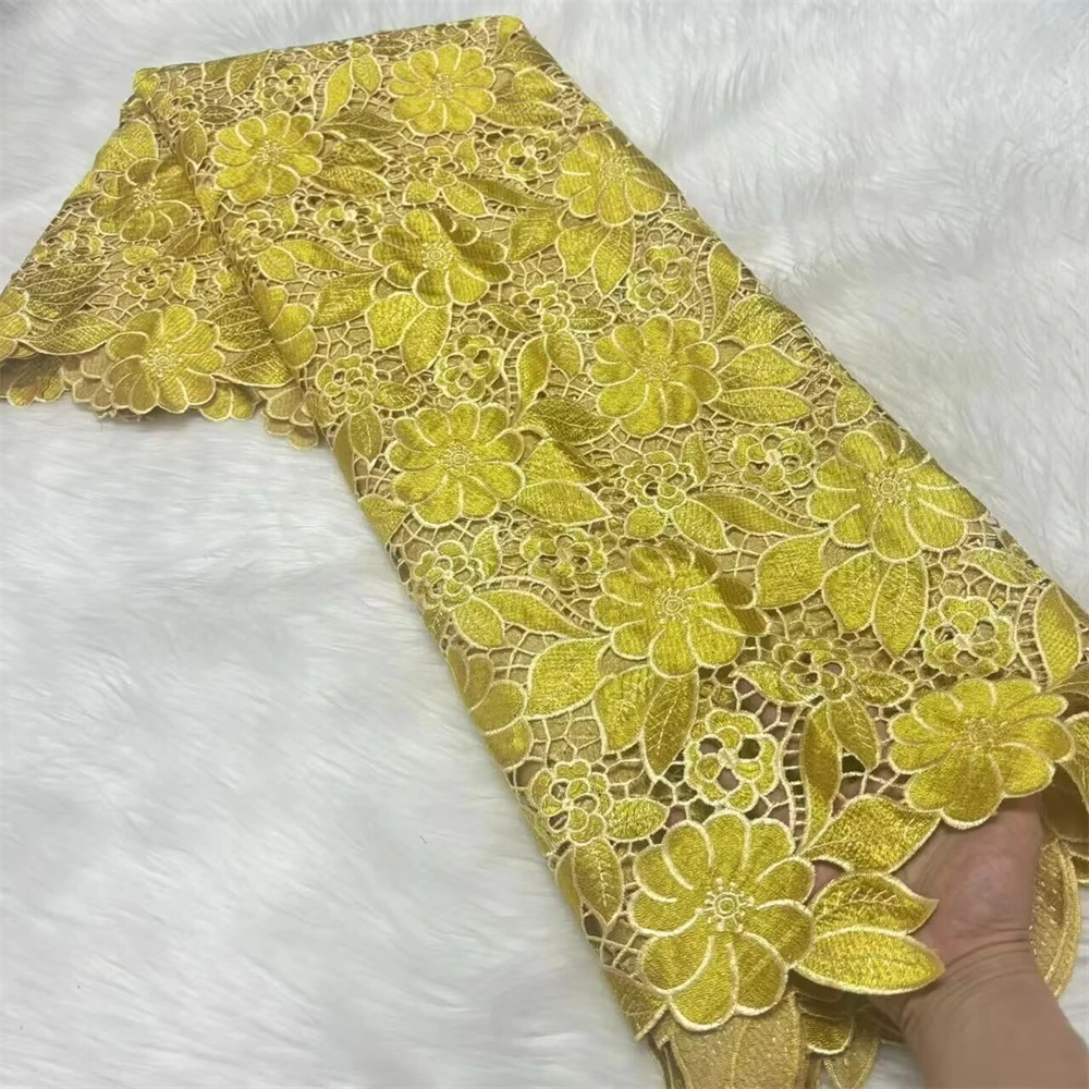 2025 Fashion African Lace Floral Guipure Embroidery High Quality French Cord Lace For Women Party Dress 5 Yards
2025 Fashion African Lace Floral Guipure Embroidery High Quality French Cord Lace For Women Party Dress 5 Yards