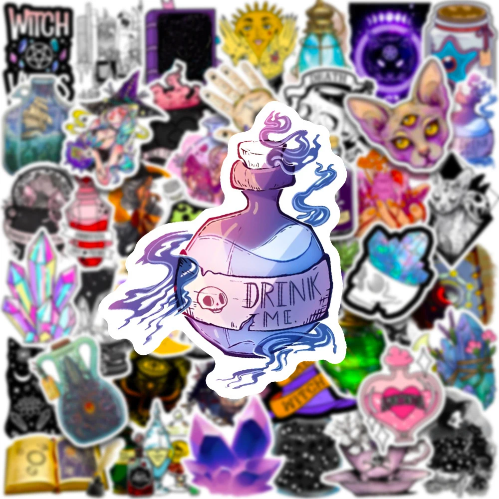 10/30/50pcs Cool Magic Witch Lucky Crystal Aesthetic Stickers Decal Laptop Guitar Motorcycle Phone Waterproof Sticker Kid Toy
10/30/50pcs Cool Magic Witch Lucky Crystal Aesthetic Stickers Decal Laptop Guitar Motorcycle Phone Waterproof Sticker Kid Toy