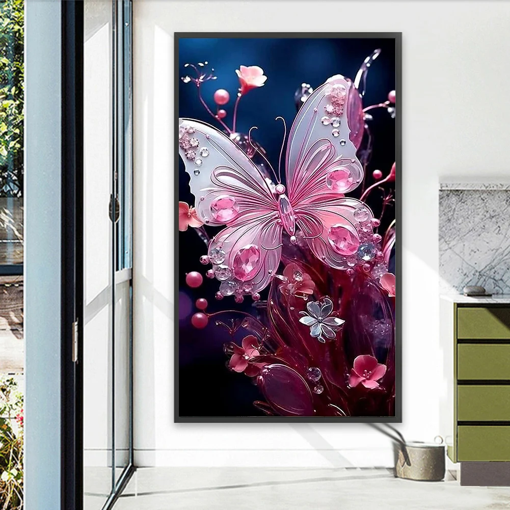 Butterfly Partial AB Diamond Round Drill DIY Diamond Painting Kit Decor 45x75cm
Butterfly Partial AB Diamond Round Drill DIY Diamond Painting Kit Decor 45x75cm