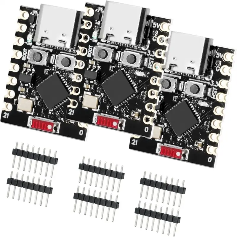 3 Pack ESP32-C3 Development Board Wifi And Bluetooth 5.0 RISC-V 32-Bit Single-Core With 160 Mhz Clock Frequency Pack Of 3
3 Pack ESP32-C3 Development Board Wifi And Bluetooth 5.0 RISC-V 32-Bit Single-Core With 160 Mhz Clock Frequency Pack Of 3