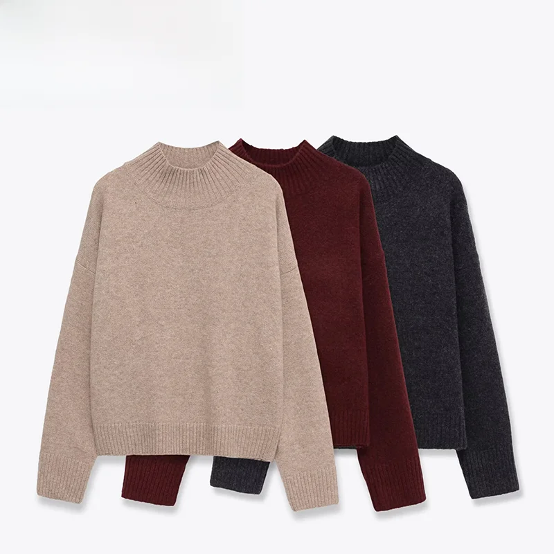 Simple Sli Knitted Sweater for Women Autumn New Arrival Versatile Basic Polyester Fiber Hooded Faionable Trendy 242263
Simple Sli Knitted Sweater for Women Autumn New Arrival Versatile Basic Polyester Fiber Hooded Faionable Trendy 242263