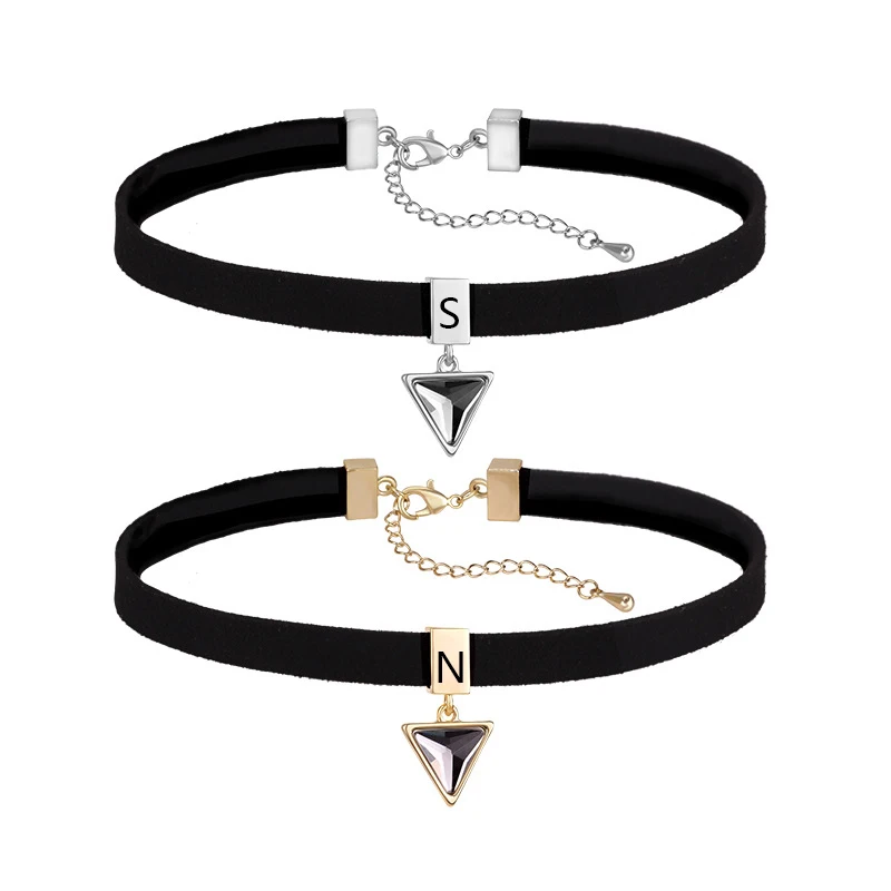 Carved Initials Name Simple Black Collar Necklace Personalized Crystal Stainless Steel Pendant Clavicle Chain Neck Jewelry Gift
Carved Initials Name Simple Black Collar Necklace Personalized Crystal Stainless Steel Pendant Clavicle Chain Neck Jewelry Gift