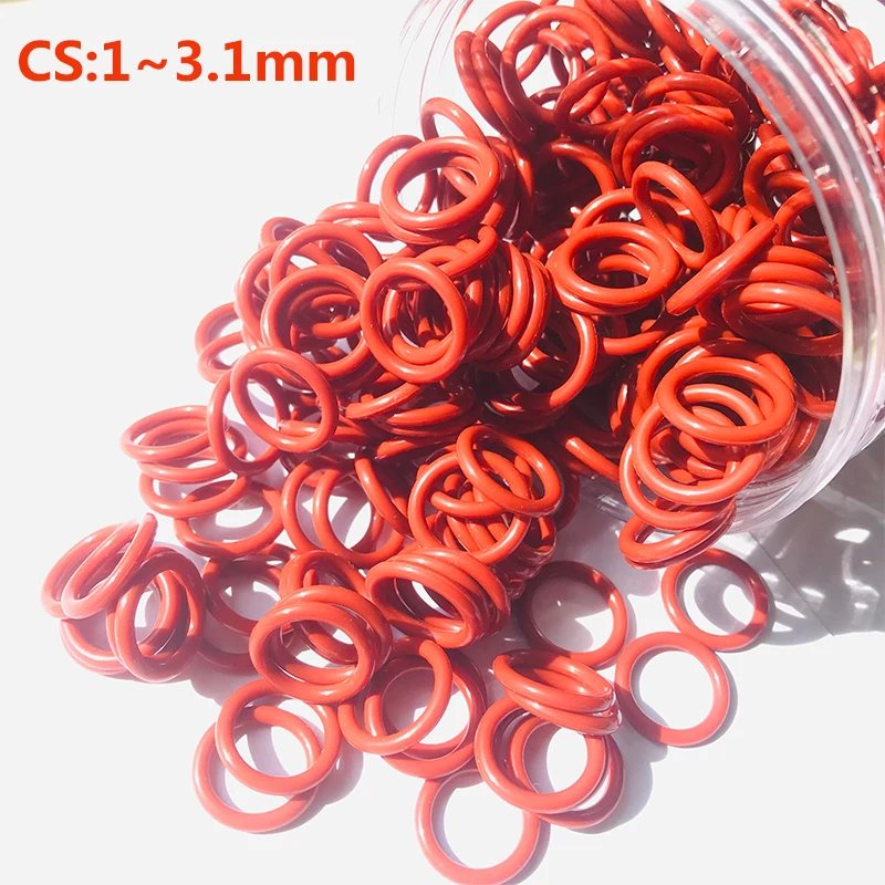 VMQ 100/50/20 Red Silicone O-Ring Gasket CS 11.5/2/2.5/3.1mm VMQ Food Grade Sealing Ring Waterproof Insulated Round Shape Washer
VMQ 100/50/20 Red Silicone O-Ring Gasket CS 11.5/2/2.5/3.1mm VMQ Food Grade Sealing Ring Waterproof Insulated Round Shape Washer