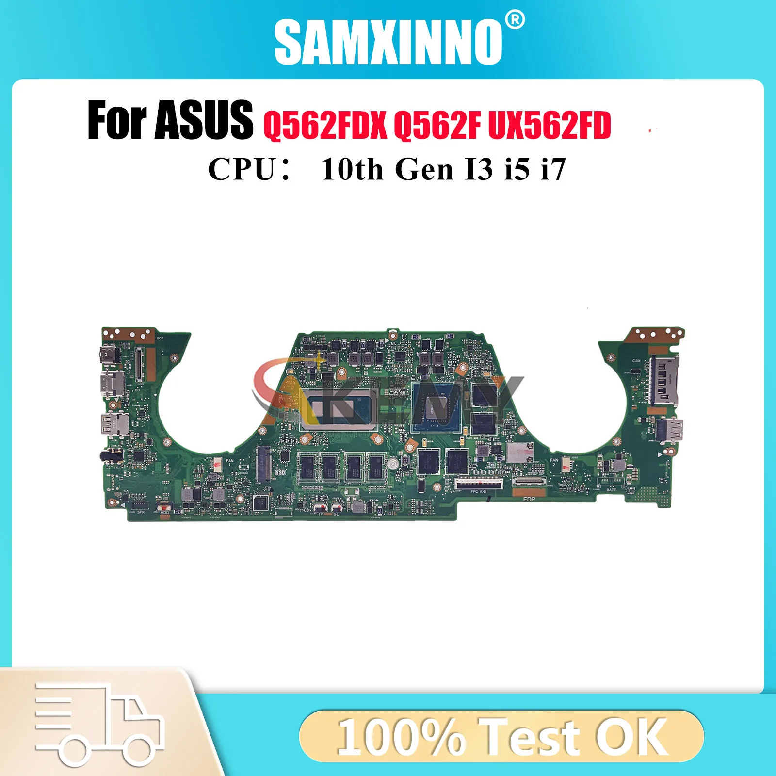 UX562FD Материнская плата для ноутбука ASUS ZenBook Q562F Q562FDX UX562 UX56IQ Материнская плата для ноутбука с 10-го поколения I3 i5 i7 103% тесты ОК
UX562FD Материнская плата для ноутбука ASUS ZenBook Q562F Q562FDX UX562 UX56IQ Материнская плата для ноутбука с 10-го поколения I3 i5 i7 103% тесты ОК