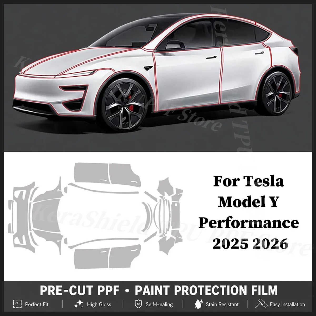 Pre-cut PPF For Tesla Model Y Performance 2025 2026 Juniper TPU Paint Protection Film Anti-Scratch Clear Sticker Repairable Kit
Pre-cut PPF For Tesla Model Y Performance 2025 2026 Juniper TPU Paint Protection Film Anti-Scratch Clear Sticker Repairable Kit
