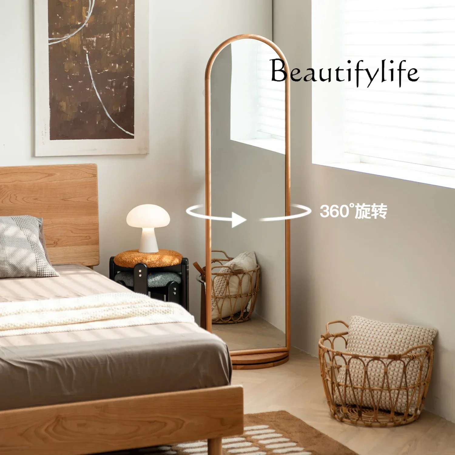 A Rotating Full-length Mirror Hanging Hanger Integrated Full-body Mirror Floor Solid Wood Home Mirror Retro Hanger
A Rotating Full-length Mirror Hanging Hanger Integrated Full-body Mirror Floor Solid Wood Home Mirror Retro Hanger