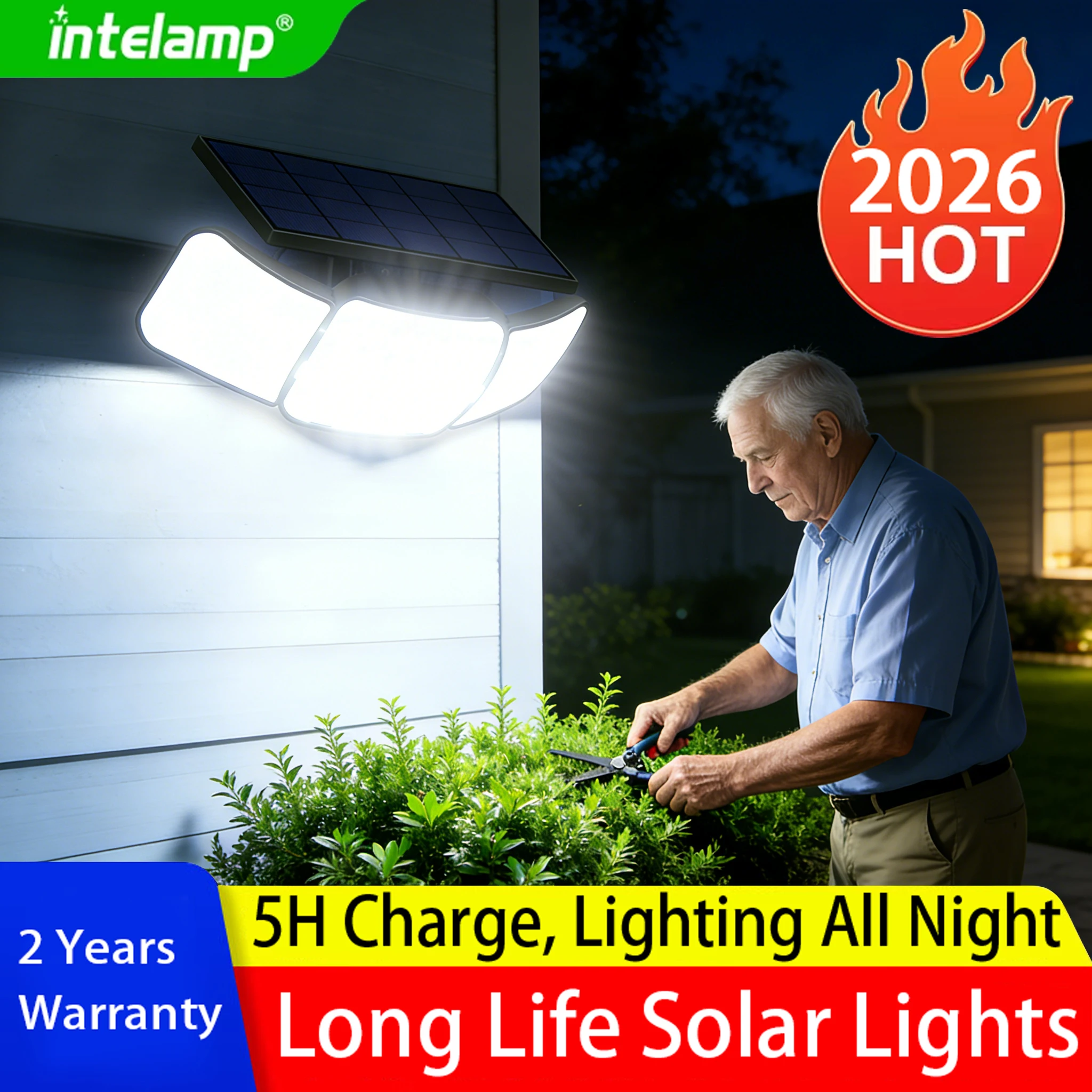 1200LM Most Powerful LED Solar Light Outdoor Motion Sensor Solar Lights IPX65 Waterproof Solar Street Lamp Garage Garden Lantern
1200LM Most Powerful LED Solar Light Outdoor Motion Sensor Solar Lights IPX65 Waterproof Solar Street Lamp Garage Garden Lantern