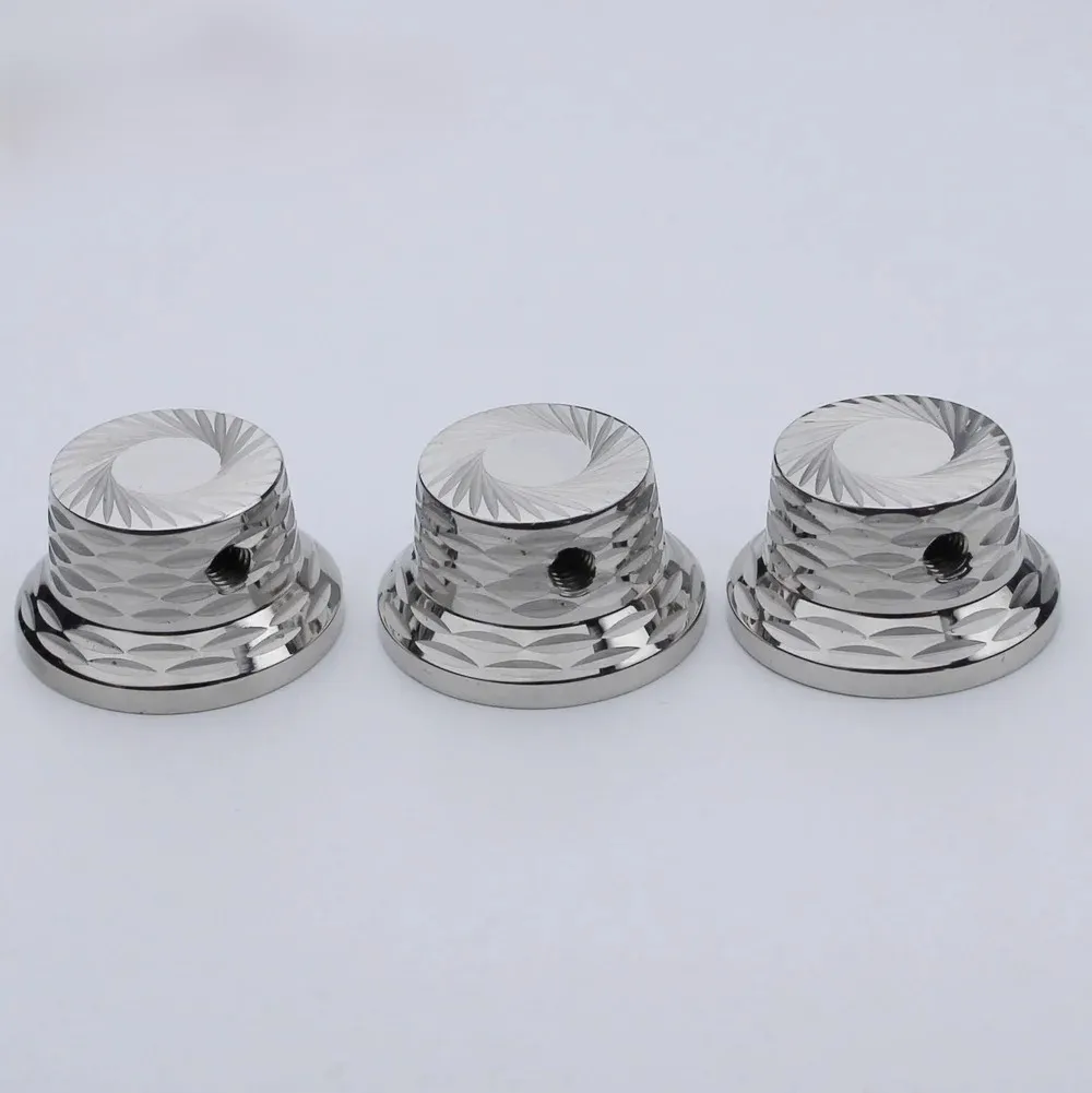 Electric Guitar Bass Metal Control Volume Knob Top Sunflower Pattern Hat Type Three Colors Options
Electric Guitar Bass Metal Control Volume Knob Top Sunflower Pattern Hat Type Three Colors Options