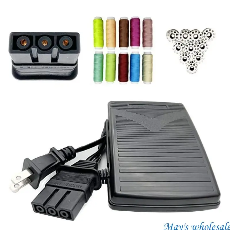 Sewing Machine Foot Pedals and Power Cord Fit for jx2517 lx3817 ls2125 xm2701 448A
Sewing Machine Foot Pedals and Power Cord Fit for jx2517 lx3817 ls2125 xm2701 448A
