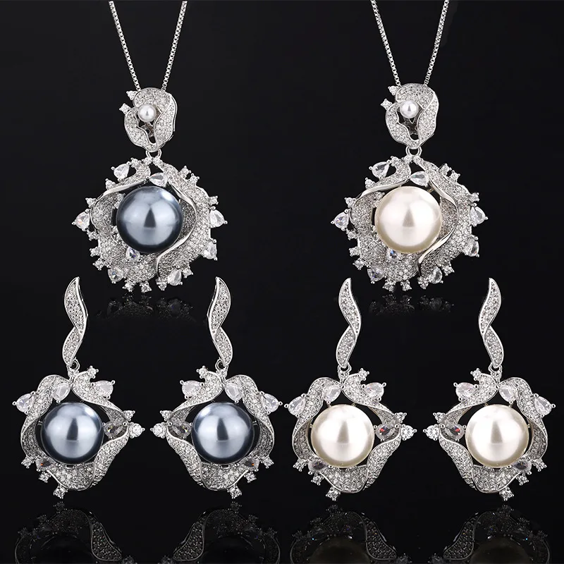Jewelry set with pearl-plated design, luxurious for women14-12mm
Jewelry set with pearl-plated design, luxurious for women14-12mm