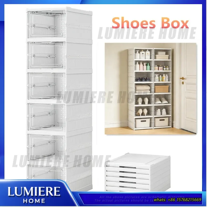 6 Layer Foldable Transparent Shoe Storage Box Stackable Dustproof Shoe Organizer Rack for Sneakers and Footwear
6 Layer Foldable Transparent Shoe Storage Box Stackable Dustproof Shoe Organizer Rack for Sneakers and Footwear