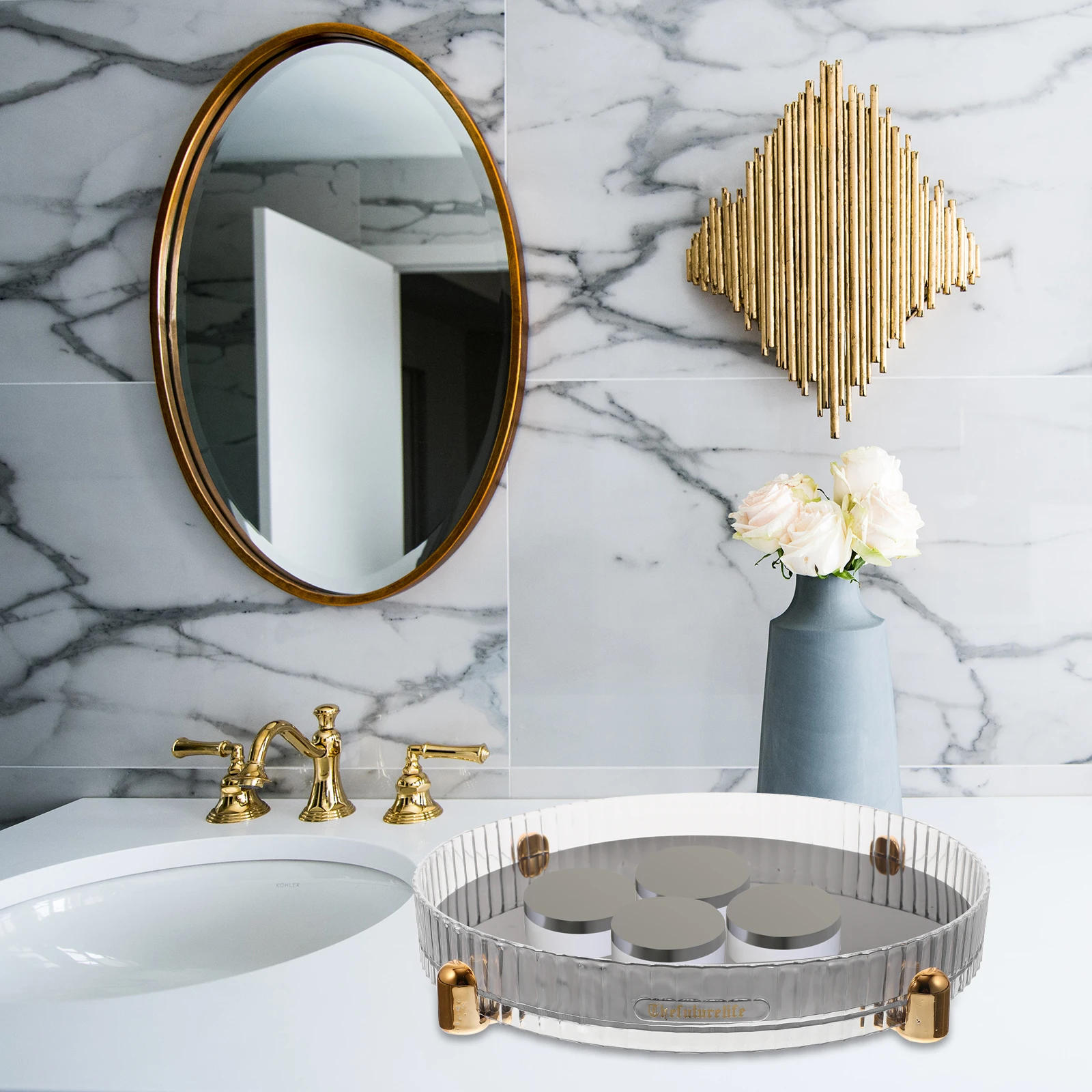 Transparent Storage Tray Round Shape Seasoning Holder Kitchen Sundries Organizer Turntable The Pet Spice Rack Utensil
Transparent Storage Tray Round Shape Seasoning Holder Kitchen Sundries Organizer Turntable The Pet Spice Rack Utensil