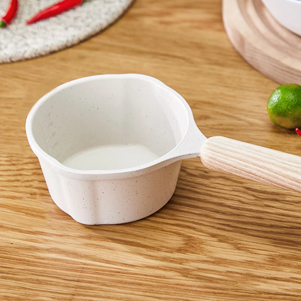 Nonstick Thickened Milk Pot 250ml White Small Sauce Pan Aluminum Alloy Oil Pouring Spout Kitchen Gadgets Metal Cookware
Nonstick Thickened Milk Pot 250ml White Small Sauce Pan Aluminum Alloy Oil Pouring Spout Kitchen Gadgets Metal Cookware