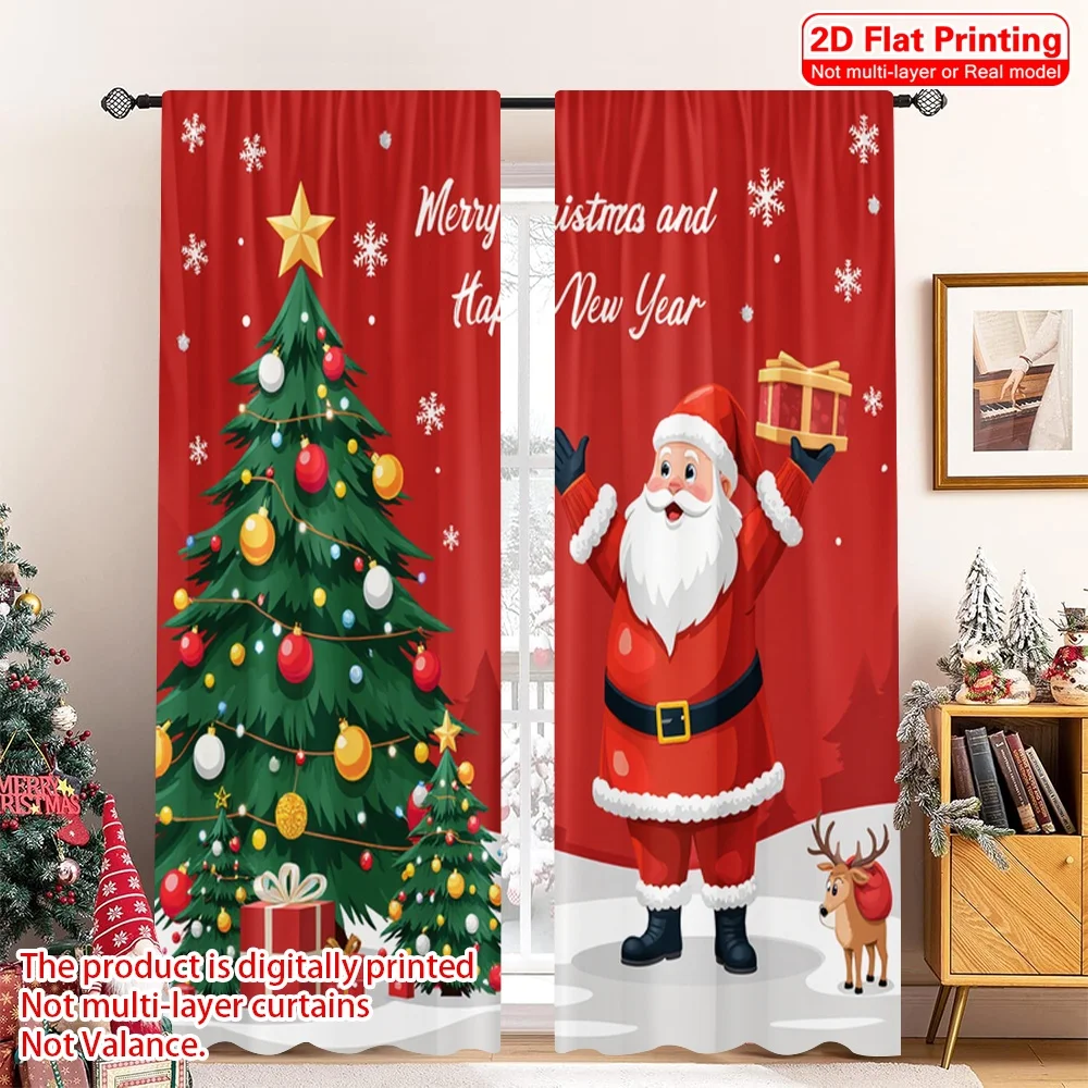 2pcs 2D flat printing Merry Christmas Popular Window Drapes Merry Christmas Happy New Year_b Fabric Without Electricity Festive
2pcs 2D flat printing Merry Christmas Popular Window Drapes Merry Christmas Happy New Year_b Fabric Without Electricity Festive