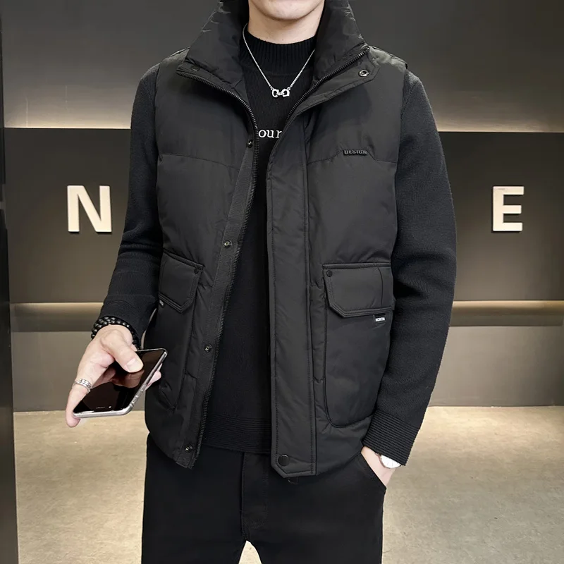 Short Padded Jacket Men's Casual Thickened Lightweight Trendy Workwear Warm Outerwear Vest Youthful Vitality Style Winter Wear
Short Padded Jacket Men's Casual Thickened Lightweight Trendy Workwear Warm Outerwear Vest Youthful Vitality Style Winter Wear