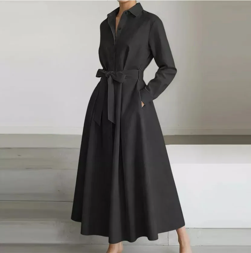 Middle East Dubai Islamic Moroccan Muslim Women's Clothing Arab Large Commuting Fashion POLO Collar Loose Pendant Dress Belt
Middle East Dubai Islamic Moroccan Muslim Women's Clothing Arab Large Commuting Fashion POLO Collar Loose Pendant Dress Belt