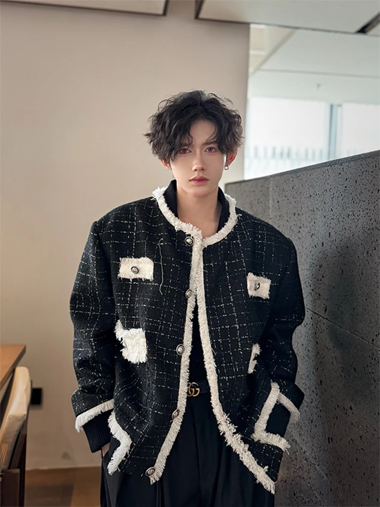 American Sle Spliced Thiened ort Jaet Men's Luxury Korean Sle Autumn Winter Top Youth Trendy Polyester Fiber
American Sle Spliced Thiened ort Jaet Men's Luxury Korean Sle Autumn Winter Top Youth Trendy Polyester Fiber