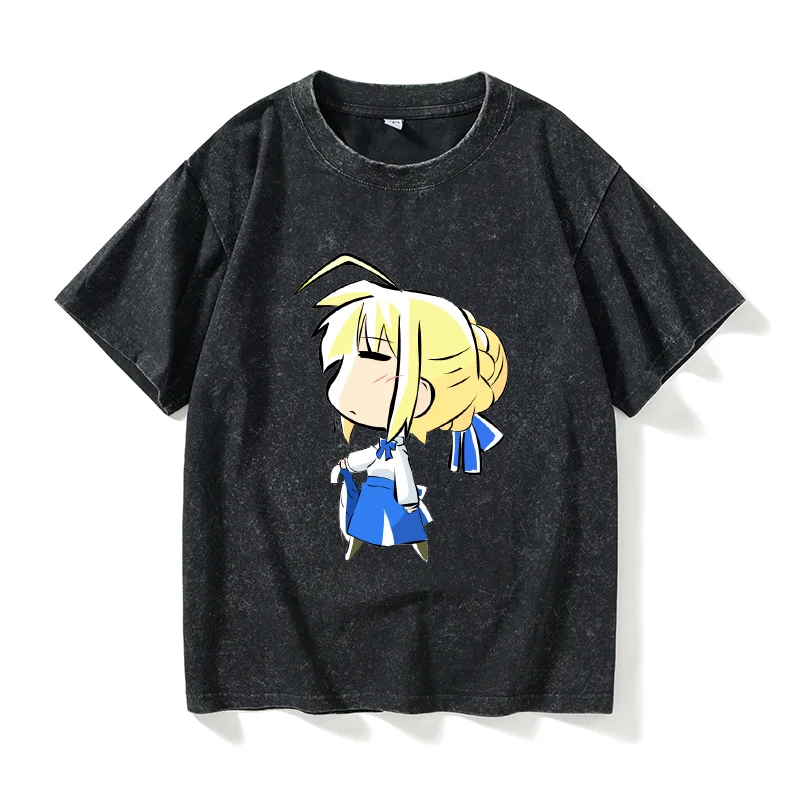 Saber Anime Arthur King Ruler Casual ort Sve T-irt Women's Faion Cotton round Ne Vintage Sle Summer Top
Saber Anime Arthur King Ruler Casual ort Sve T-irt Women's Faion Cotton round Ne Vintage Sle Summer Top