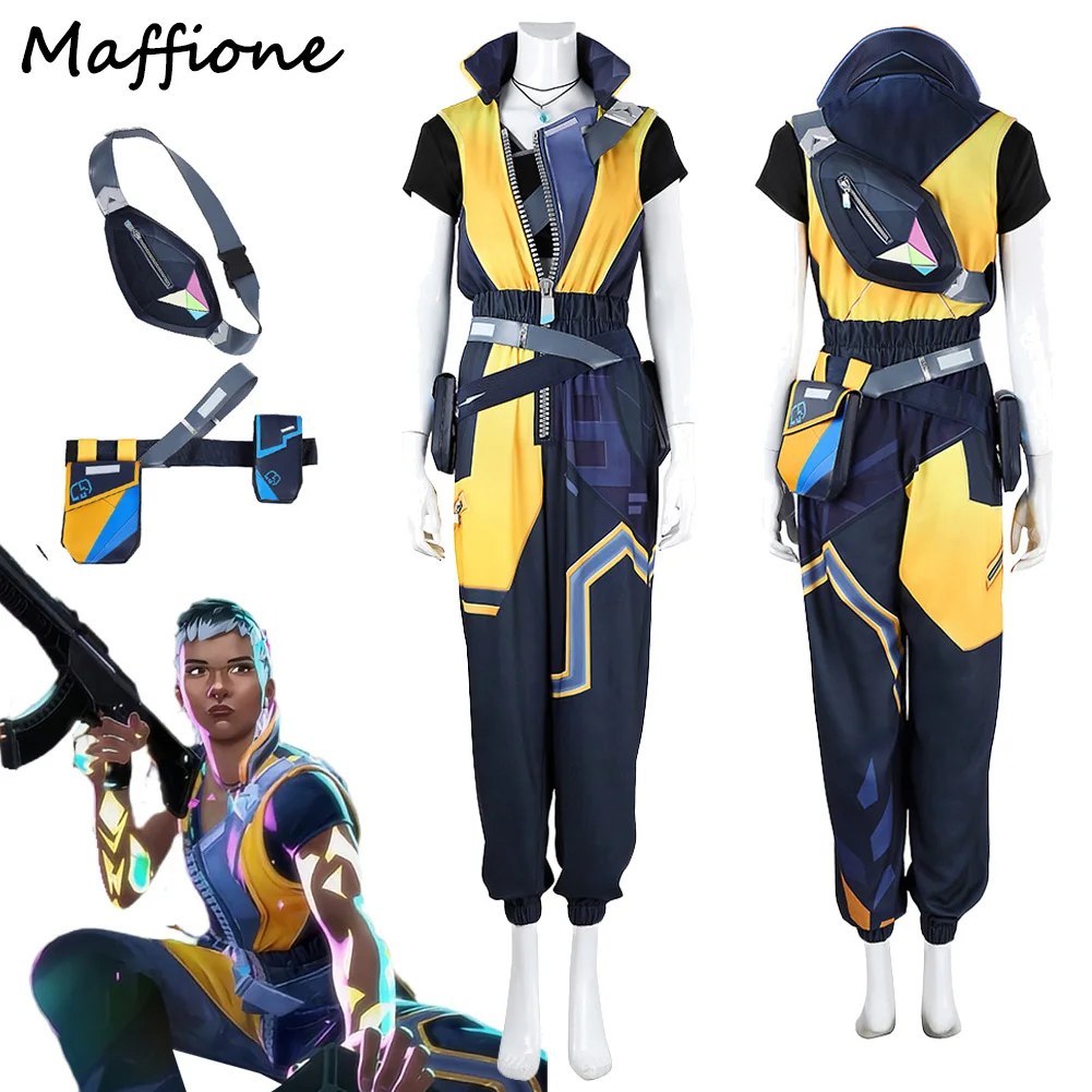 Game Valorant Waylay Cosplay Costume Fantasia Dress Up Clothing Women Roleplay Uniform Outfits Halloween Party Disguise Suits 
Game Valorant Waylay Cosplay Costume Fantasia Dress Up Clothing Women Roleplay Uniform Outfits Halloween Party Disguise Suits