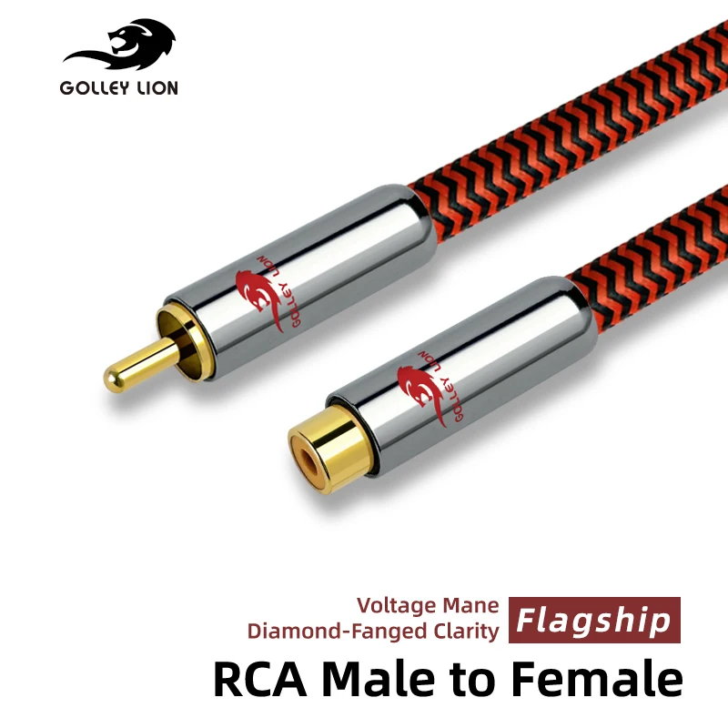 GOLLEY LION RCA Extension Cable, RCA Male to Female Mono Audio Cord
GOLLEY LION RCA Extension Cable, RCA Male to Female Mono Audio Cord