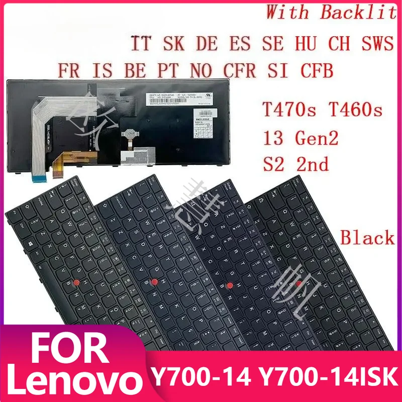 T IT SK DE ES SP SE HU CH SWS FR IS BE PT NO CFR SI CFB Backlit Keyboard for Lenovo Thinkpad 13 Gen2 T470s S2 2nd T460s Laptop
T IT SK DE ES SP SE HU CH SWS FR IS BE PT NO CFR SI CFB Backlit Keyboard for Lenovo Thinkpad 13 Gen2 T470s S2 2nd T460s Laptop