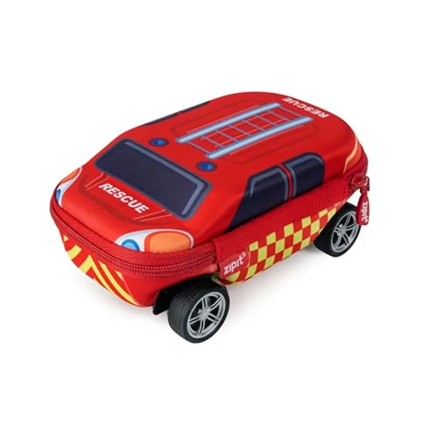 Fire Truck Pencil Case for Boys, Large Capacity Pencil Box for School with Spinning Wheels
Fire Truck Pencil Case for Boys, Large Capacity Pencil Box for School with Spinning Wheels