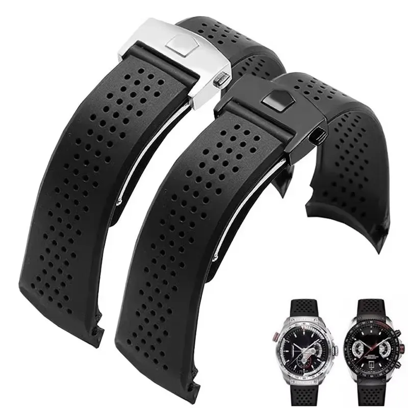 Watch Bracelet For TAG HEUER GRAND CARRERA AQUARACER Soft Silicone Wristband 22mm 24mm Men Watc Strap Black Rubber Watch Band
Watch Bracelet For TAG HEUER GRAND CARRERA AQUARACER Soft Silicone Wristband 22mm 24mm Men Watc Strap Black Rubber Watch Band