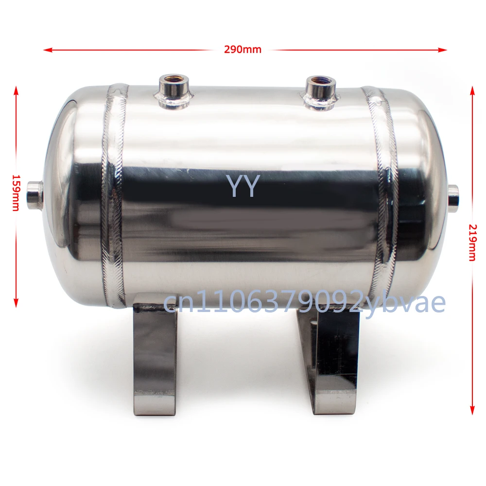 Бак для воздуха из нержавеющей стали 304, 5 л, буферный бак для компрессора, интерфейс G1/4
Бак для воздуха из нержавеющей стали 304, 5 л, буферный бак для компрессора, интерфейс G1/4