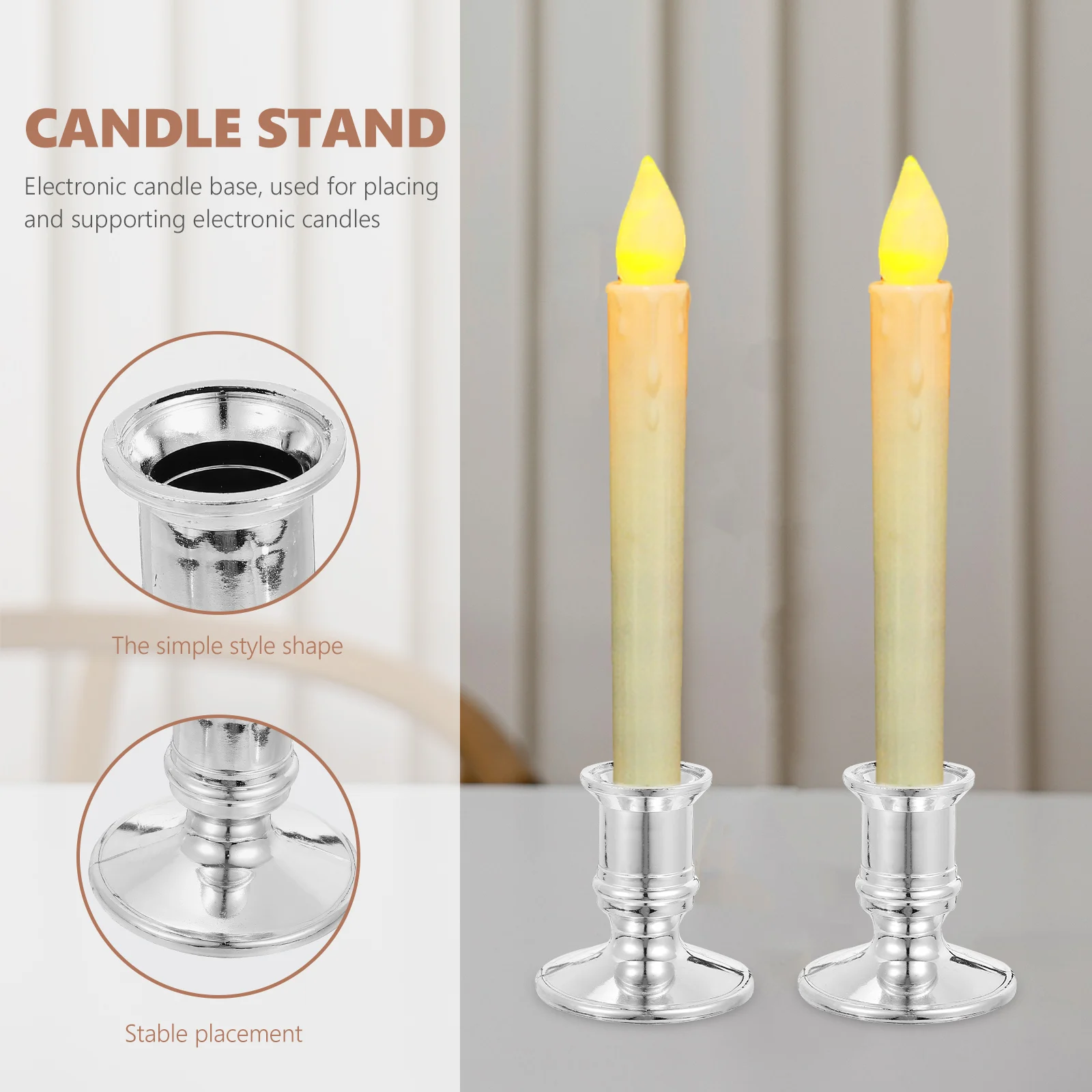20Pcs Premium Plastic Candlestick Safe Use Creative Furnishing Decor Elegant Feelings for Cafe Bars Hotel Holders
20Pcs Premium Plastic Candlestick Safe Use Creative Furnishing Decor Elegant Feelings for Cafe Bars Hotel Holders