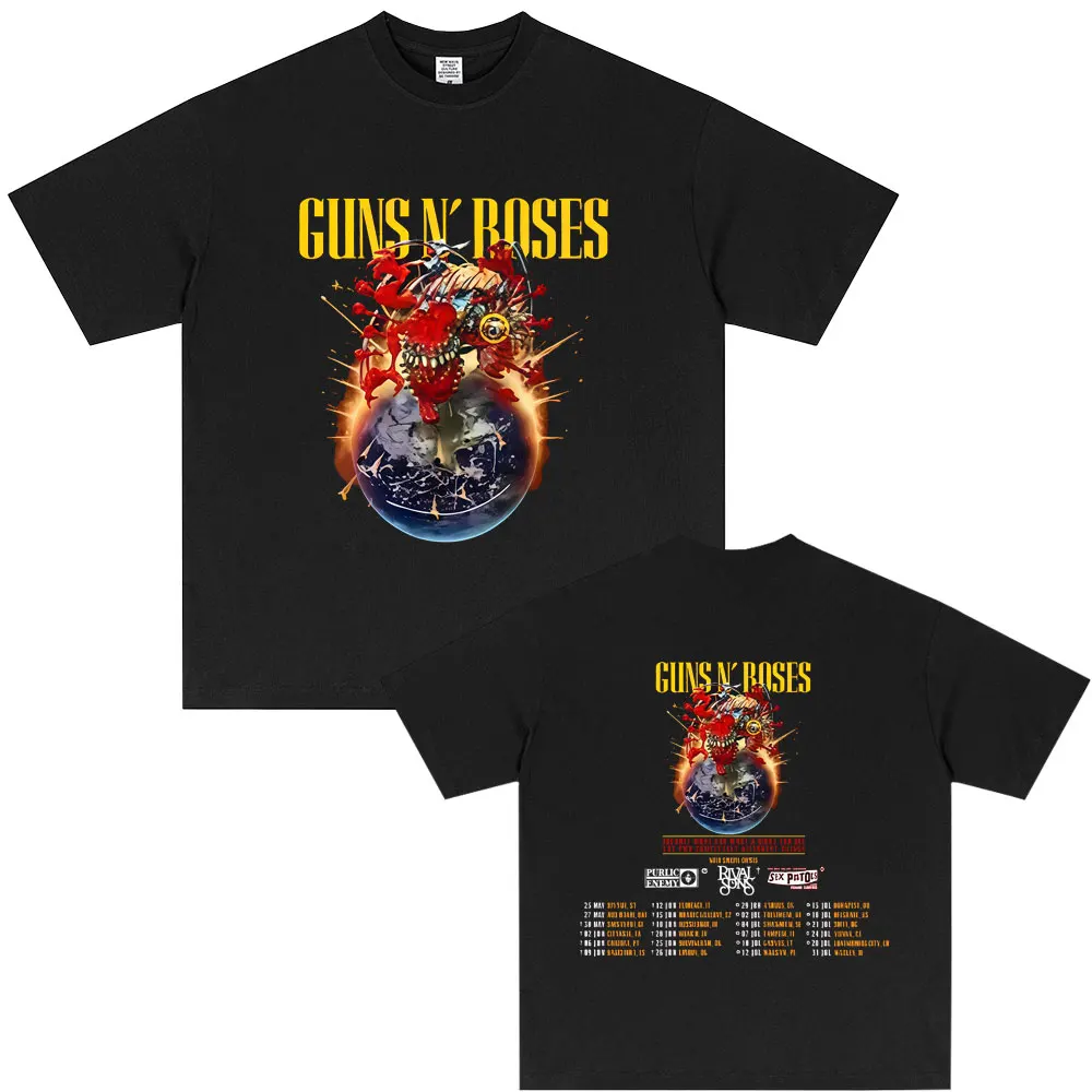 Guns N Roses Tour 2025 T-shirt Fashion Rock Band Streetwear Men Women Vintage Casual T Shirts Unisex High Quality Cotton Tshirt
Guns N Roses Tour 2025 T-shirt Fashion Rock Band Streetwear Men Women Vintage Casual T Shirts Unisex High Quality Cotton Tshirt