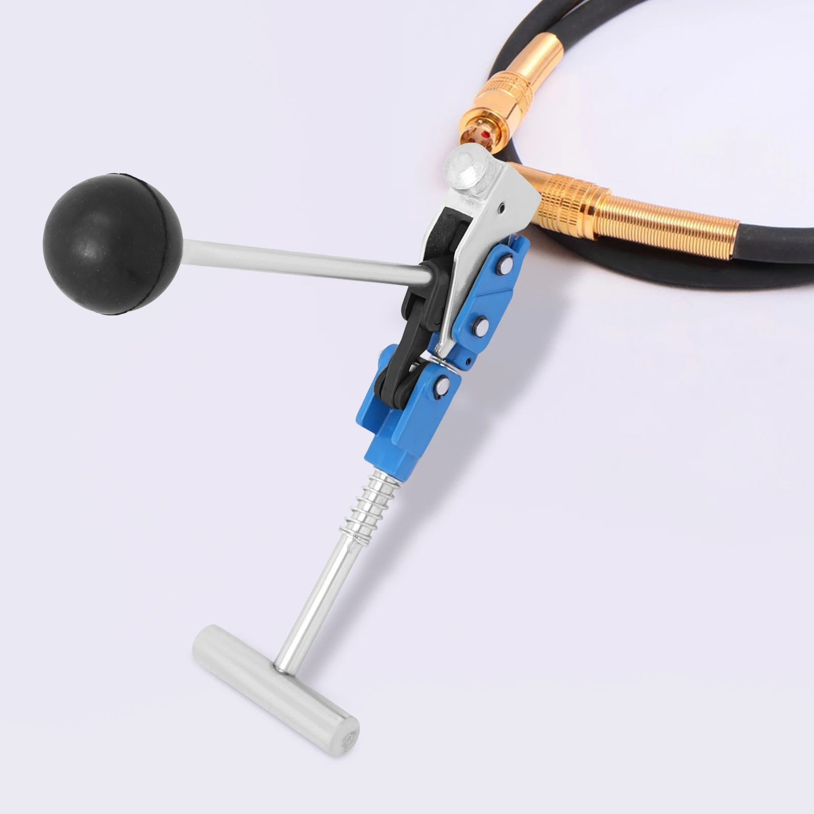 Hand Punch Clamp Tool Foldable Alloy Steel Pipe Fixing/Cable Bundling Anti-Slip Handle Labor-Saving Tool 
Hand Punch Clamp Tool Foldable Alloy Steel Pipe Fixing/Cable Bundling Anti-Slip Handle Labor-Saving Tool