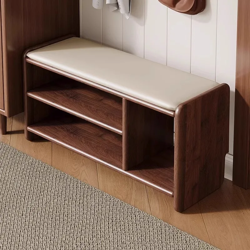 Solid wood shoe changing stool at the entrance of the home, high-end multi-layer shoe stool can be sat in the entrance
Solid wood shoe changing stool at the entrance of the home, high-end multi-layer shoe stool can be sat in the entrance
