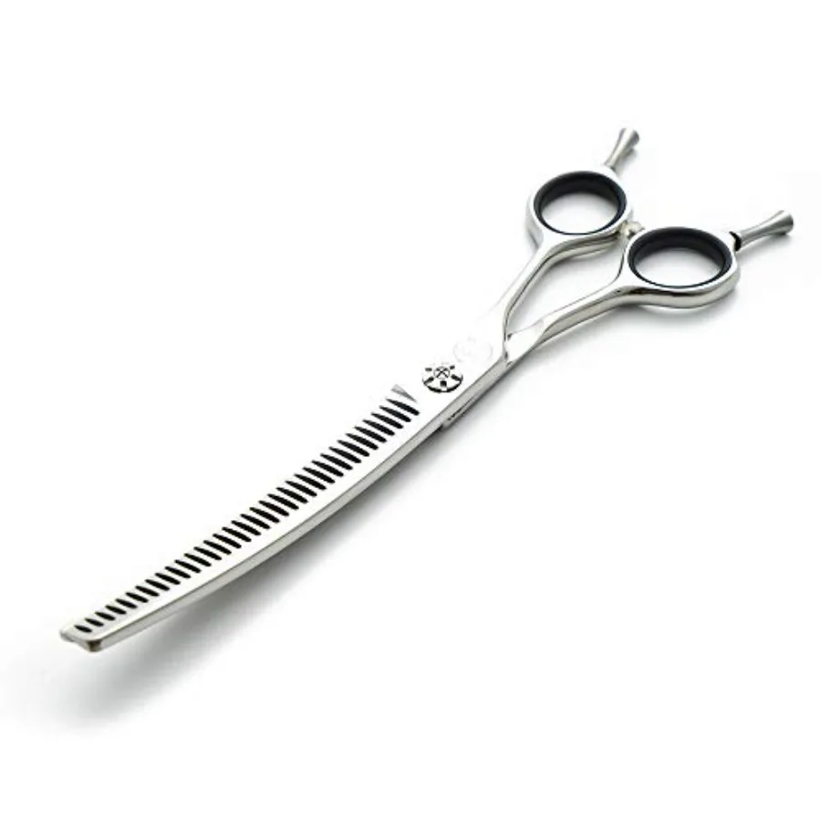 Professional " Dog Groomg Chunkers Scissors Upward Curved Pets Groomg Thng/Blendg Shears - Japan 440C Staless Steel for Pet Gro
Professional " Dog Groomg Chunkers Scissors Upward Curved Pets Groomg Thng/Blendg Shears - Japan 440C Staless Steel for Pet Gro