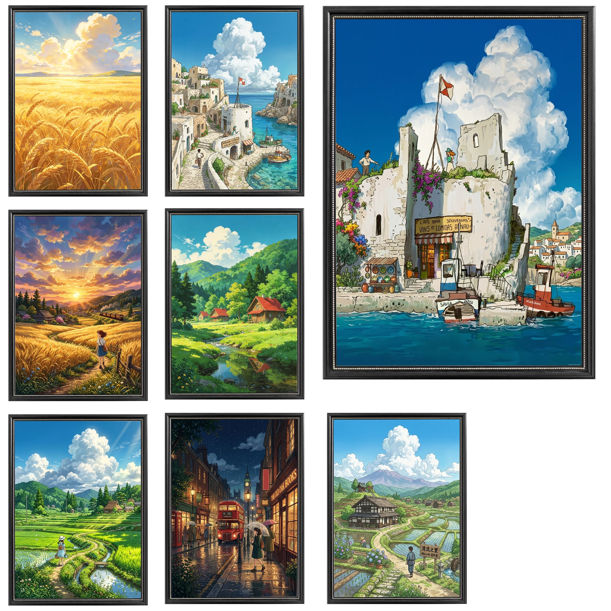 Anime Style Poster Cartoon Art Style Wall Decor Landscape Pattern Room Decoration Art Print Home for Living Room Bed Room
Anime Style Poster Cartoon Art Style Wall Decor Landscape Pattern Room Decoration Art Print Home for Living Room Bed Room