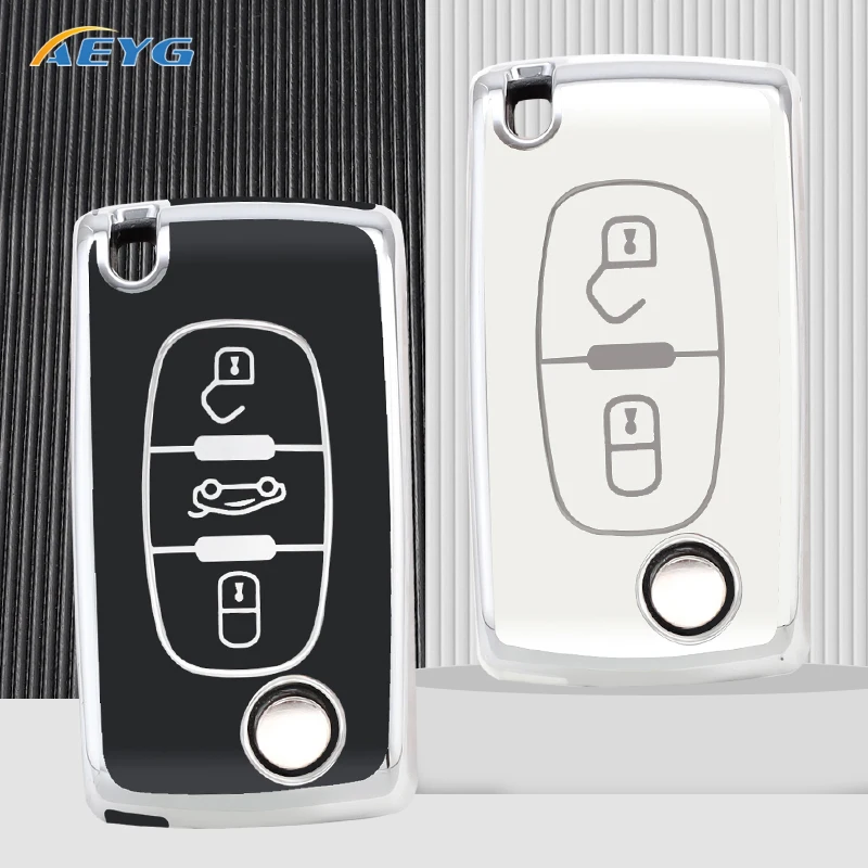 TPU Car Flip Key Case Cover Shell Fob For Peugeot 107 207 307 308 407 607 3008 5008 For Citroen Xsara Picasso C5 C6 C8 Protector
TPU Car Flip Key Case Cover Shell Fob For Peugeot 107 207 307 308 407 607 3008 5008 For Citroen Xsara Picasso C5 C6 C8 Protector