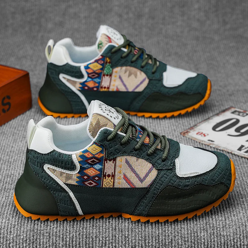 New Exquisite Men's Casual Sneakers Fashion Trend Lace up Thick Bottom Height Increasing Running Shoes Zapatos para hombres
New Exquisite Men's Casual Sneakers Fashion Trend Lace up Thick Bottom Height Increasing Running Shoes Zapatos para hombres