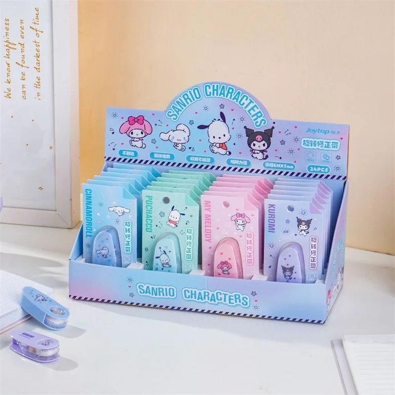 12 шт./партия, Корректирующая лента Sanrio Kuromi Melody полачко Cinnamoroll 5 мм * 6 м, рекламные канцелярские принадлежности, подарок, школьные и офисные принадлежности
12 шт./партия, Корректирующая лента Sanrio Kuromi Melody полачко Cinnamoroll 5 мм * 6 м, рекламные канцелярские принадлежности, подарок, школьные и офисные принадлежности
