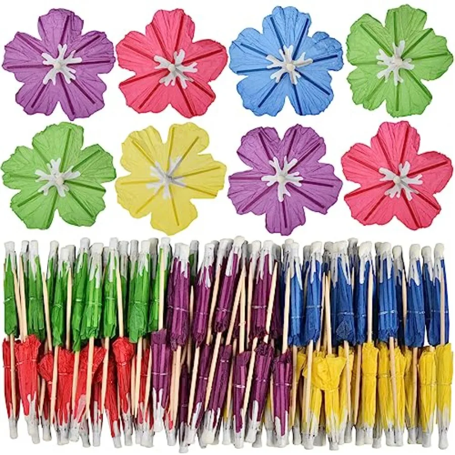 144 Pcs Drink Umbrella Cocktail Picks, Tropical Hawaiian Luau Party Parasol Toothpicks, Cupcake Topper for Summer, Pool, Tiki P
144 Pcs Drink Umbrella Cocktail Picks, Tropical Hawaiian Luau Party Parasol Toothpicks, Cupcake Topper for Summer, Pool, Tiki P