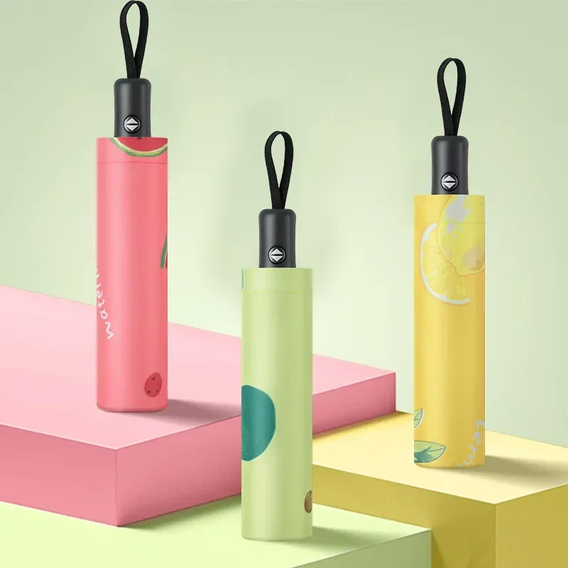 Umbrella Fruit Folding Fully Automatic Rain and Shine Dual Purpose Male and Female Students Korean Version Sun Shading
Umbrella Fruit Folding Fully Automatic Rain and Shine Dual Purpose Male and Female Students Korean Version Sun Shading