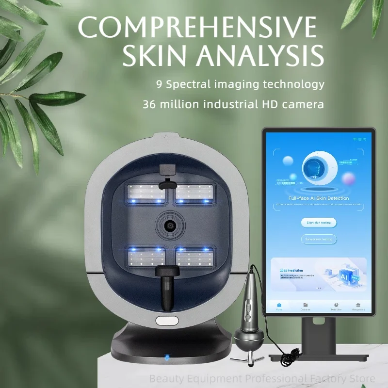 X5 Skin Analyzer 9 Spectrum 3D Smart Mirror UV 36 Million Industrial-grade Pixels Microscopic Detection Scalp Detection
X5 Skin Analyzer 9 Spectrum 3D Smart Mirror UV 36 Million Industrial-grade Pixels Microscopic Detection Scalp Detection