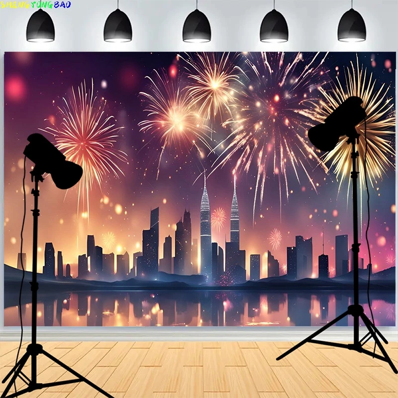 Beautiful Firework Show Cityscape Night Photography Backdrops Happy New Year Christmas Day Family Party Photo Background XH-10
Beautiful Firework Show Cityscape Night Photography Backdrops Happy New Year Christmas Day Family Party Photo Background XH-10