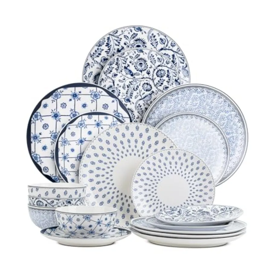 BTaT- Ceramic Dinnerware Sets for 4 12 pcs Porcelain Plates and Bowls Ceramic Dish Set Microwave and Dishwasher Safe Mothers Da
BTaT- Ceramic Dinnerware Sets for 4 12 pcs Porcelain Plates and Bowls Ceramic Dish Set Microwave and Dishwasher Safe Mothers Da