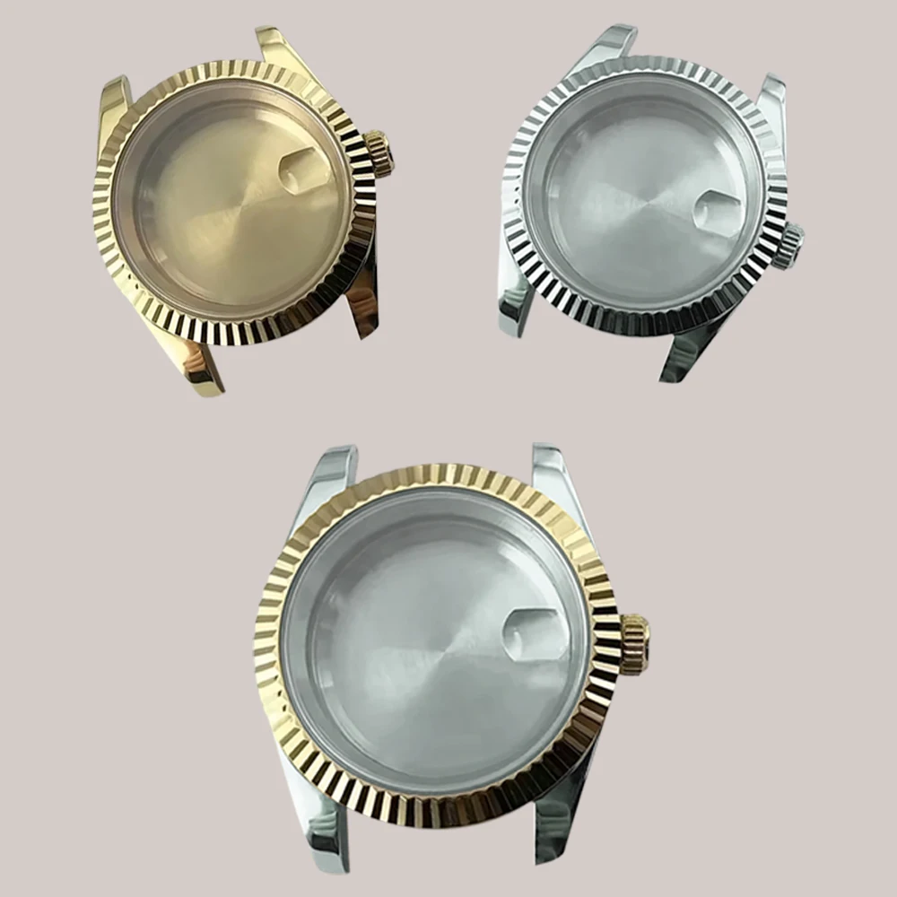 Fluted Curved Stainless Steel Waterproof Case Automatic Movement Accessories Repair Tool For NH35 NH36 NH34 NH38 NH39 Movement
Fluted Curved Stainless Steel Waterproof Case Automatic Movement Accessories Repair Tool For NH35 NH36 NH34 NH38 NH39 Movement