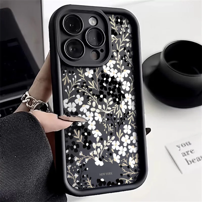 Luxury Black White Flowers Pattern Phone Case For iPhone 16E 11 12 13 14 15 16 Pro Max 7 8 16 Plus XS XR X Soft Shockproof Cover
Luxury Black White Flowers Pattern Phone Case For iPhone 16E 11 12 13 14 15 16 Pro Max 7 8 16 Plus XS XR X Soft Shockproof Cover