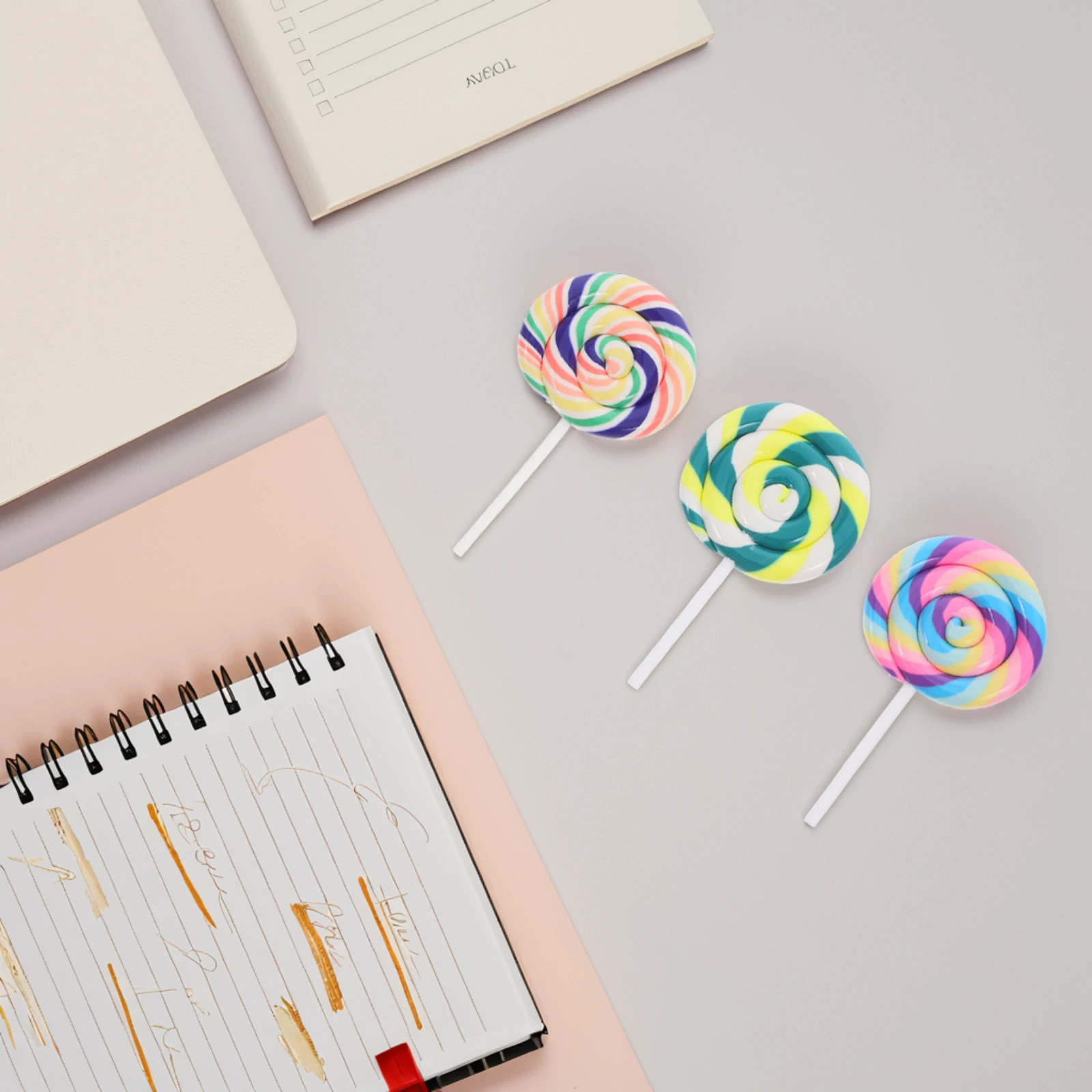 6pcs Simulation Lollipop Big Dots Candy Clay Charms Marshmallow Fake Polymer Child Safe Material Colors Versatile
6pcs Simulation Lollipop Big Dots Candy Clay Charms Marshmallow Fake Polymer Child Safe Material Colors Versatile