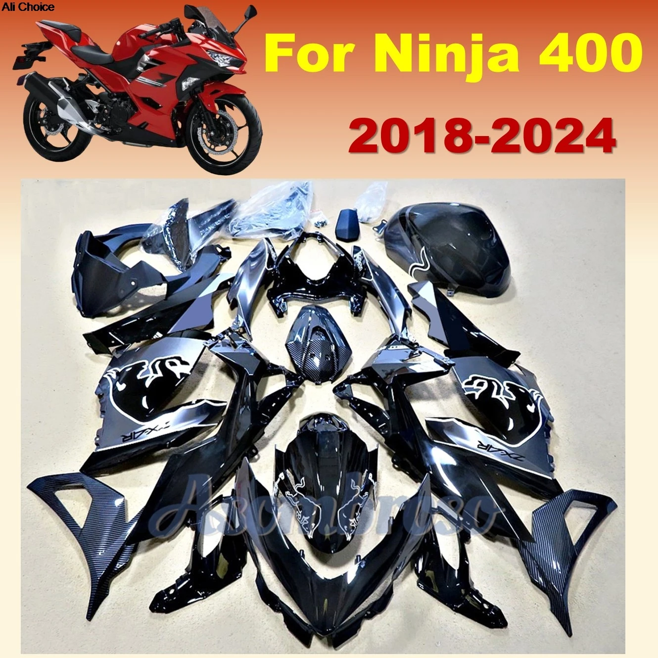 ABS Plastic Injection Fairing kit For Ninja400 2018 2024 2019 2020 2021 2022 2023 ninja 400 18-24 Motorcycle Parts
ABS Plastic Injection Fairing kit For Ninja400 2018 2024 2019 2020 2021 2022 2023 ninja 400 18-24 Motorcycle Parts