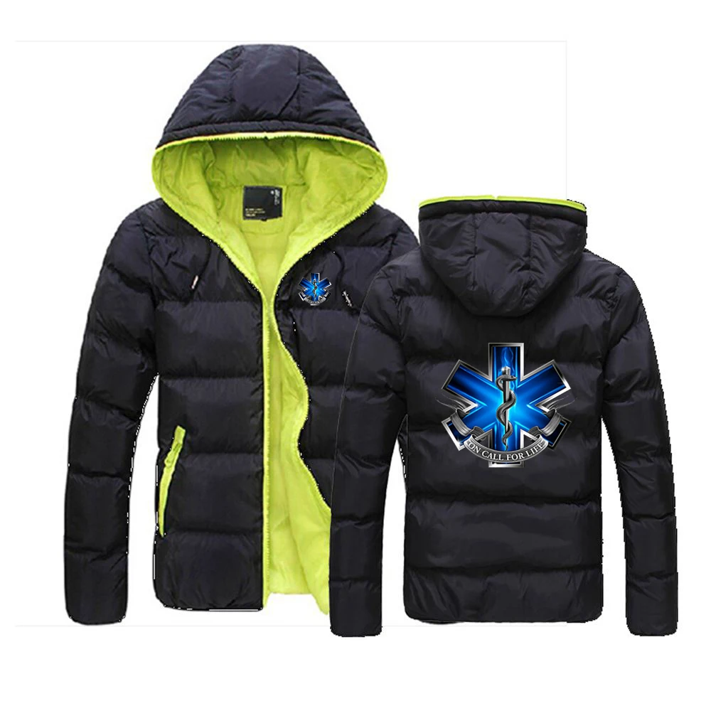 EMT Emergency Ambulance Men Brand Autumn Winter Printing Leisure Ordinary Simplicity Six-Color Cotton-padded Clothes Hooded Coat
EMT Emergency Ambulance Men Brand Autumn Winter Printing Leisure Ordinary Simplicity Six-Color Cotton-padded Clothes Hooded Coat