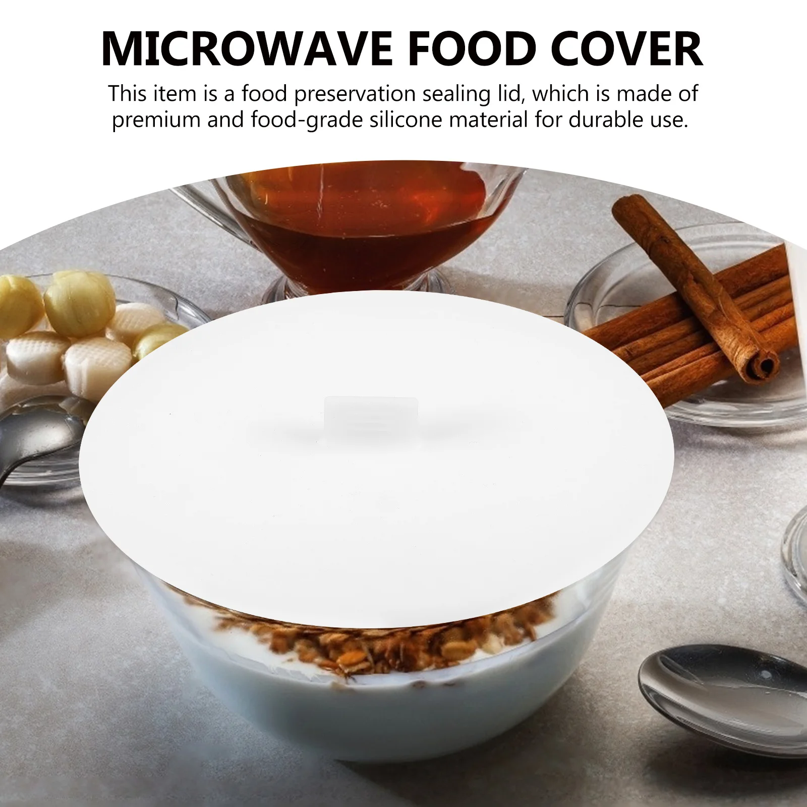 2pcs Silicone Lid Food Grade Microwave Cover Bowl Airtight Reusable Kitchen Storage Stretch Lid Dishwasher Safe Container Lids
2pcs Silicone Lid Food Grade Microwave Cover Bowl Airtight Reusable Kitchen Storage Stretch Lid Dishwasher Safe Container Lids