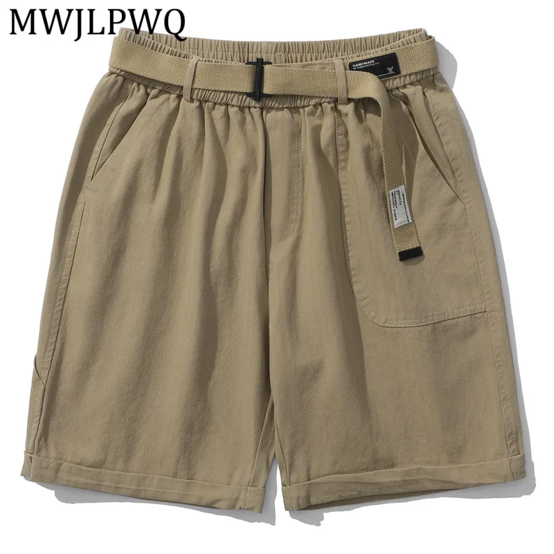 MWJLPWQ Summer Men's Solid Color Shorts With Belt Japanese Style Mid-Length Trendy Loose Casual Straight-Leg Cargo Pants 16331
MWJLPWQ Summer Men's Solid Color Shorts With Belt Japanese Style Mid-Length Trendy Loose Casual Straight-Leg Cargo Pants 16331