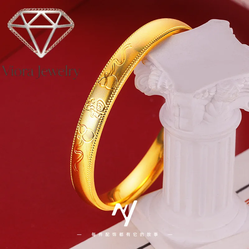 Viora Jewelry 2025 new style light luxury design ethnic style Seiko 9999cnc Fu brushed gourd 24K real gold solid bracelet
Viora Jewelry 2025 new style light luxury design ethnic style Seiko 9999cnc Fu brushed gourd 24K real gold solid bracelet